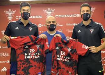 Trigueros y Martínez destacan la competencia que hay en el Mirandés