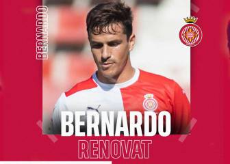 Bernardo renueva con el Girona hasta 2023