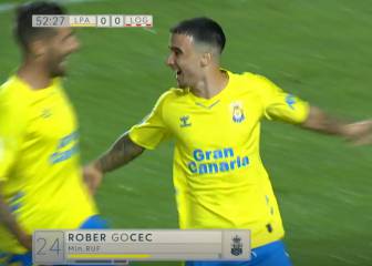 Las Palmas doblega al Logroñés