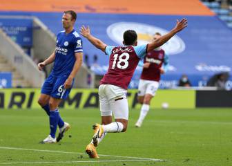 El West Ham de Pablo Fornals frena al Leicester