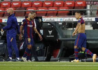 Pesimismo en el Barcelona con Jordi Alba