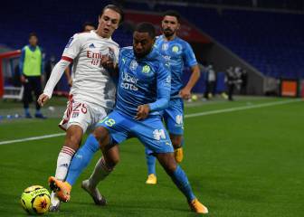 El Marsella resiste con diez jugadores ante un Lyon sin ideas