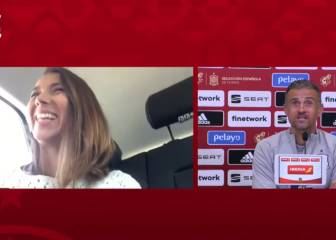 El momento surrealista en rueda de prensa entre Luis Enrique y una periodista de Movistar