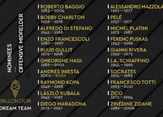 Balón de Oro Dream Team: Pelé, Zidane, Maradona... y 6 españoles