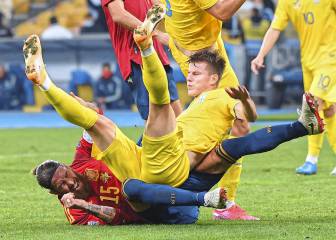 La derrota de España frente a Ucrania en imágenes