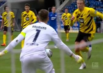 Haaland es descomunal: el pase de gol a Reus ante el Hoffenheim