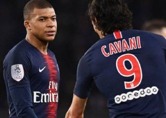 Mbappé a Cavani: 