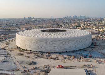 Vista impresionante del Estadio mundialista Al Thumama a 25 meses de Qatar 2022