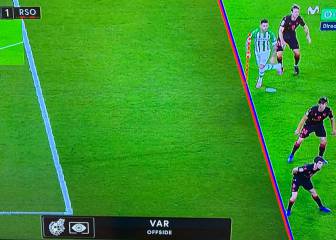 Tello, sobre el fuera de juego de Sanabria: 