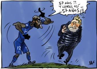 Ya hay viñetas del rifi-rafe entre Nyom y Koeman