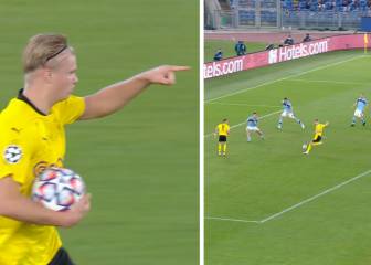 Si Haaland huele sangre devora hasta la red: ya domina golpeos de '9' de élite mundial