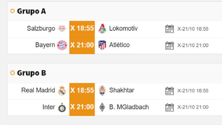 Partidos De Hoy 21 De Octubre En La Champions League Horarios Y Como Ver En Tv En Directo Venezuela