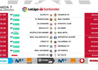 LaLiga cambia dos horarios para ajustarse a la resolución del CSD, pero mantiene el lunes y viernes