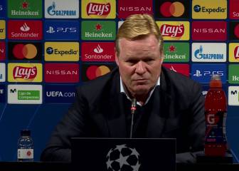 Koeman habla en rueda de prensa tras la victoria del Barça