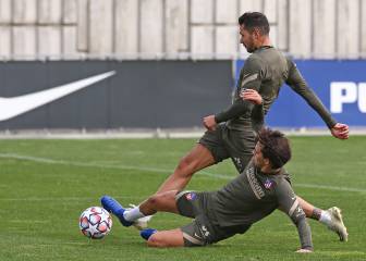 Entrenamiento pensando en el partido con el Salzburgo