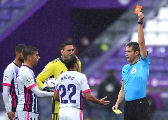 El Real Valladolid recibe una expulsión 96 partidos después