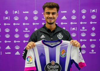 Jota, único jugador del Pucela disponible que no se estrenó