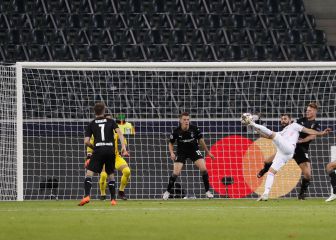 Benzema firma dos récords en el partido ante el Mönchengladbach