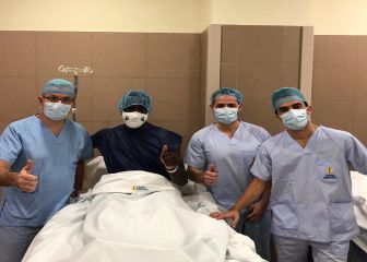 Baba Cissé operado con éxito de su rodilla en la clínica CEMTRO de Madrid