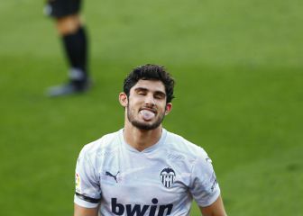 Guedes calienta el partido ante el Getafe: 