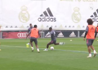 ¿Y cómo responde Vinicius a la polémica con Benzema? Esto hizo en la práctica