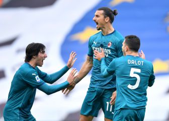 Ibrahimovic va como un rayo y el Milán sigue líder