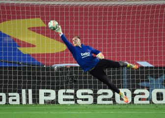 Ter Stegen ya se entrena con normalidad