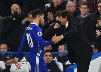 Hazard struggled at Chelsea under Conte