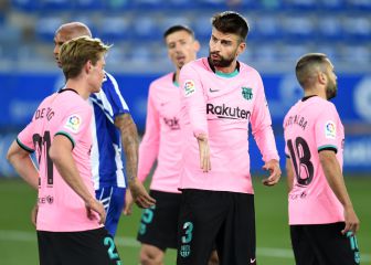 Tensa discusión entre Piqué y Hernández Hernández en el túnel del vestuario