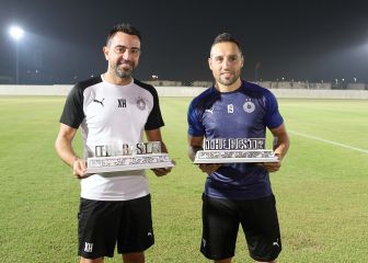 Xavi Hernández y Santi Cazorla, los 