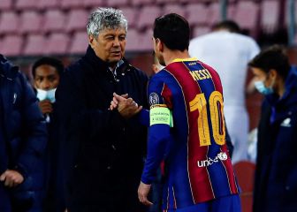 Lucescu consiguió la camiseta de Messi antes de rajar contra el VAR