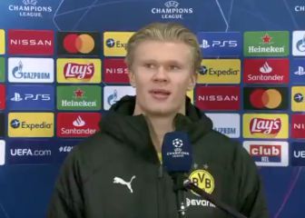 La insólita pregunta que irritó a Haaland tras su doblete en Champions