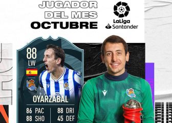 Oyarzabal, elegido mejor jugador de LaLiga del mes de octubre