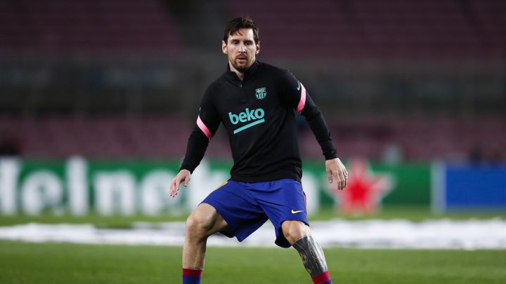 Messi, con molestias en un tobillo