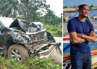 Eto'o sufre un fuerte accidente de coche en Camerún