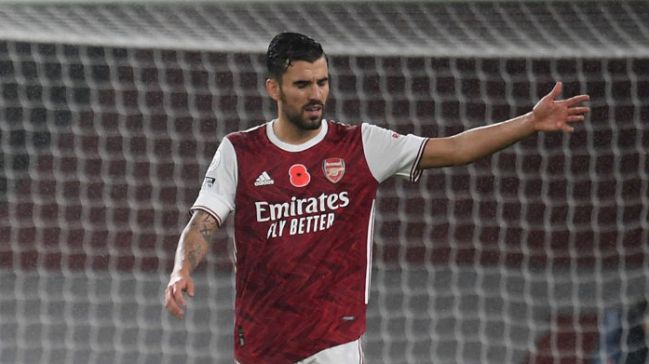 Ceballos, con el Arsenal.