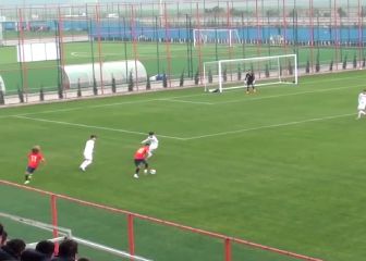 El gol con la Selección de Vilan, la joya que ha 'robado' el Atlético