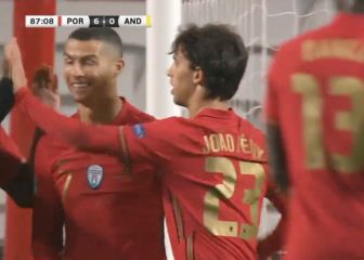 Cristiano ha 'apadrinado' a Joao Félix y se le nota: oigan su grito tras el gol de volea del atlético...