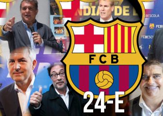 El pulso de los precandidatos en la carrera más abierta por la presidencia del Barça
