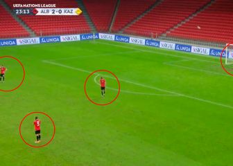 No es 5º división ni una liga menor... es la Nations League: ¡gol después de centrar!