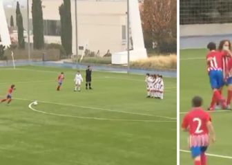 El orgullo del Atleti este fin de semana: golazo de un infantil al Madrid... con mascarilla y todo