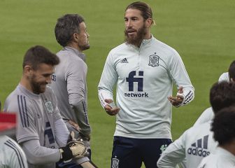 El entrenamiento de España en Sevilla