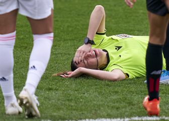 Fernández Ceferino tuvo que retirarse por un balonazo