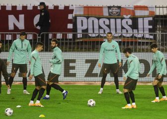 Cristiano y Diogo Jota, dupla ante una Croacia necesitada