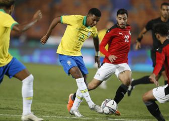 Egipto da sorpresa ante la Brasil de Rodrygo y Reinier