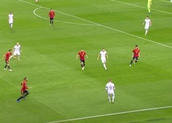 La acción de Ramos sobre Werner en el 2' que resume la paliza de España