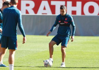 Jesús Navas se prueba en la previa de la visita del Celta