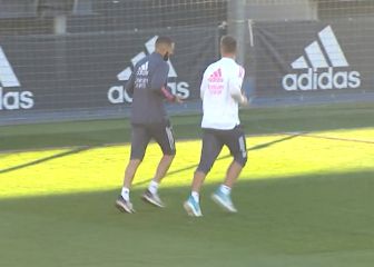 Benzema trabajó en solitario y no estará ante el Villarreal