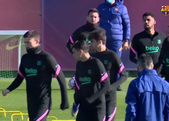 Messi y De Jong entrenan a pesar de no estar convocados