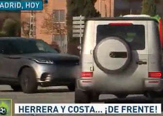 Diego Costa y Héctor Herrera provocaron un susto tras la práctica del Atlético